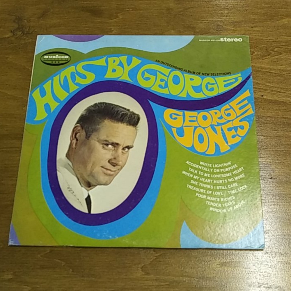 George Jones "Hits by George" vinyl record
